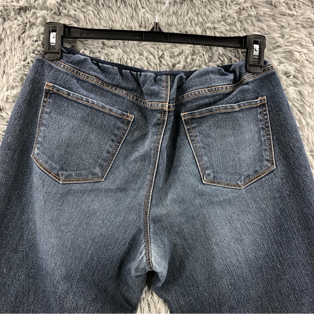 Indigo Jeans Blue Womens Petite XL Secret Fit Belly Denim Maternity - Picture 10 of 12